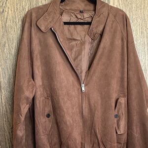 Men's Lightweight Classic Brown Bomber Jacket